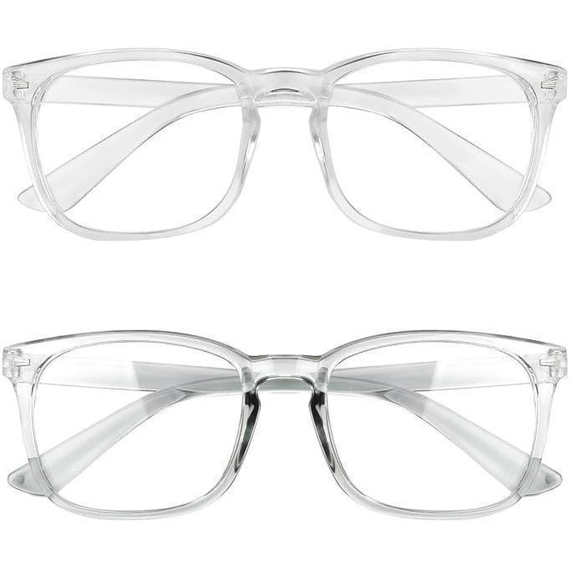 July Fashoin Design Glasses for Men Women, Computer Glasses, Office/Tv/Phone Glasses, Gaming Glasses, Daily Use Glasses 3 Pack/ 2 Pack / 1 Pack